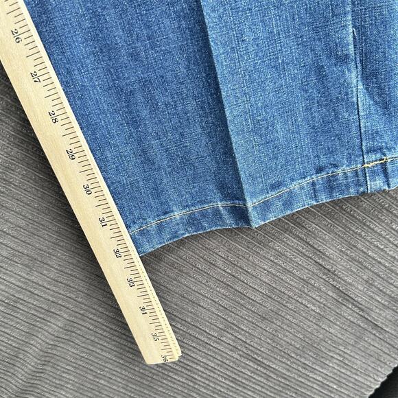 Rocawear Jeans Men 38/32.5 (Measured 36/32.5) Blue Cotton Denim Baggy Straight - Picture 5 of 10